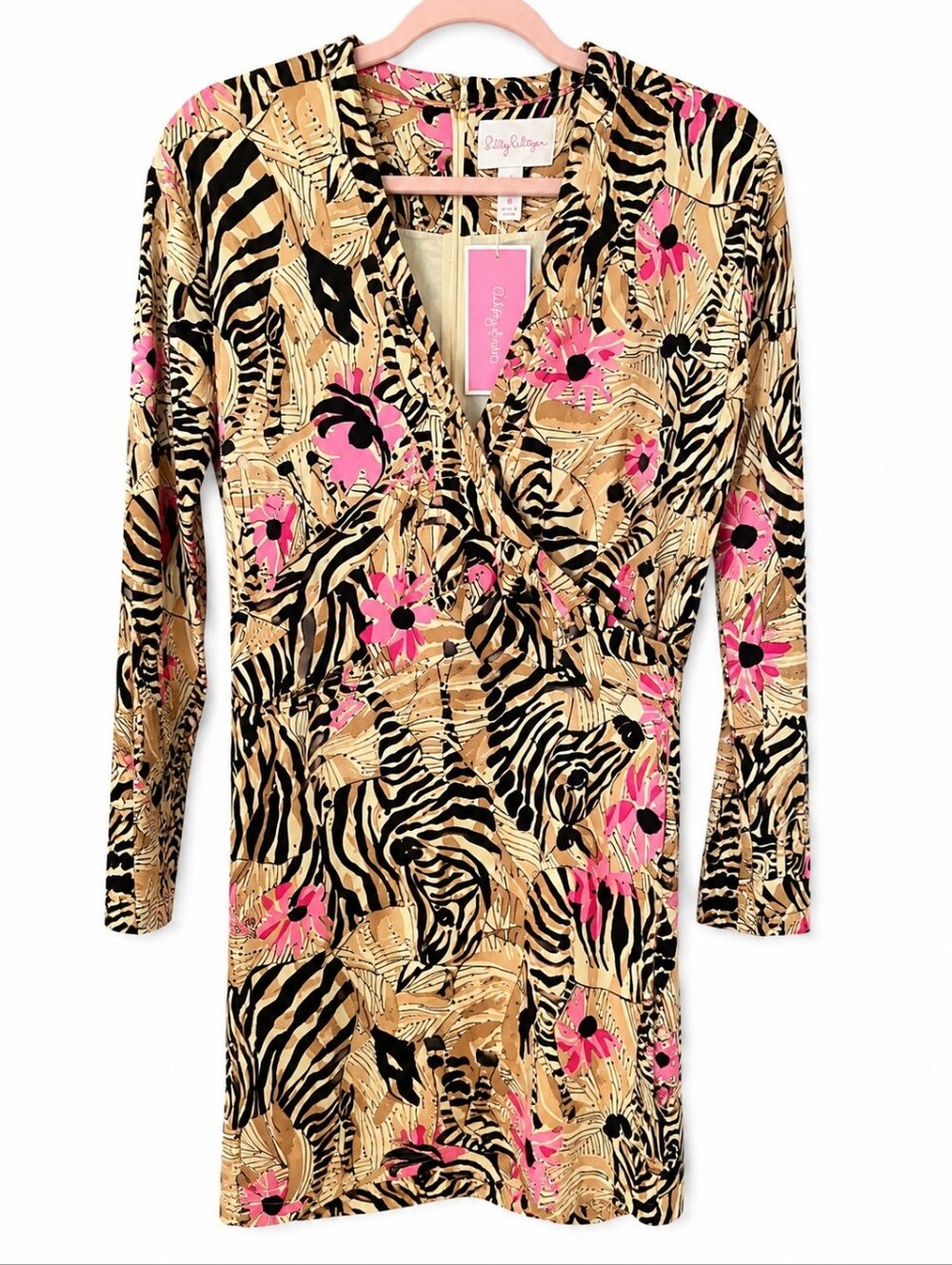 New With Tags Lilly Pulitzer Phillipa Stretch Dress Rutabaga El Morocco Size 8